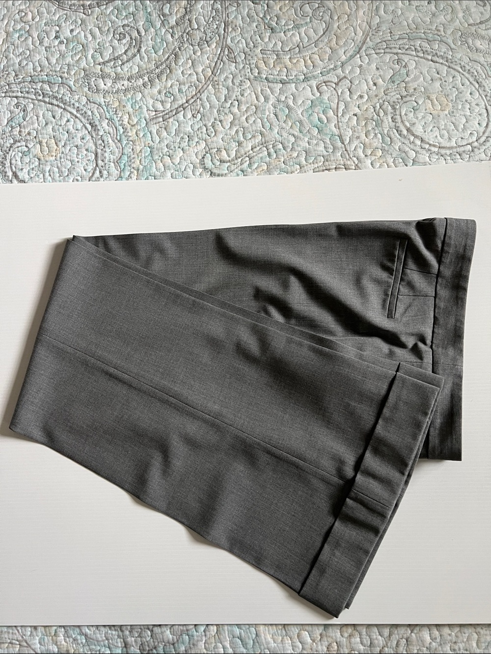 Wide Leg Women's Dress Pants - Dark Gray